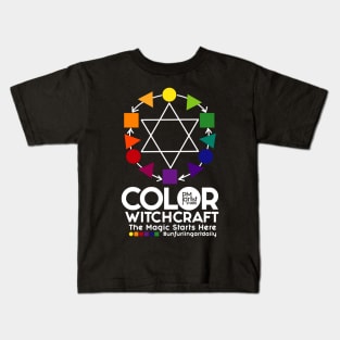 Color Witchcraft (White Lettering) PM artist Studio Kids T-Shirt